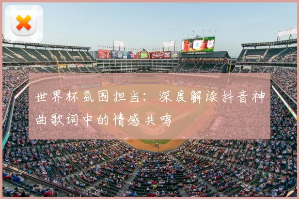 世界杯氛围担当：深度解读抖音神曲歌词中的情感共鸣